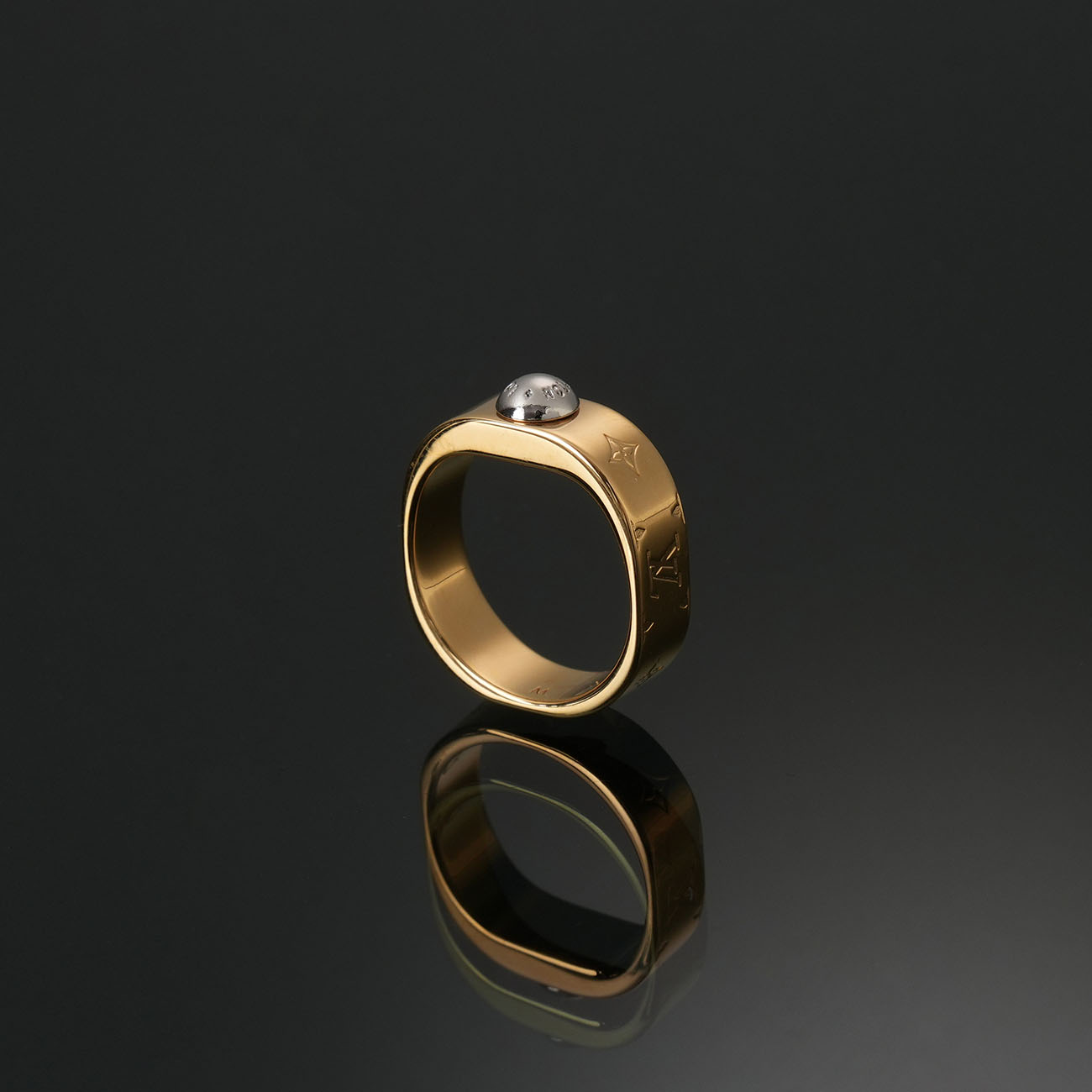 LOUIS VUITTON(USED)루이비통 M00211 나노그램 링 #M